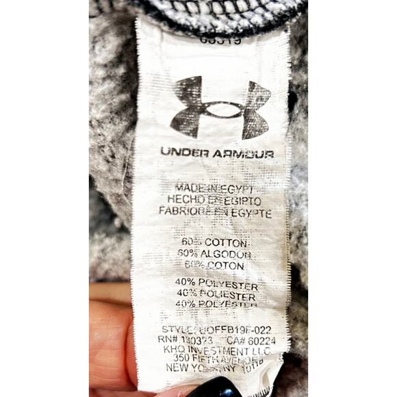 Under Armour Charcoal Gray Fleece Boys Pullover Hoodie Sweatshirt Youth XL - Picture 7 of 7